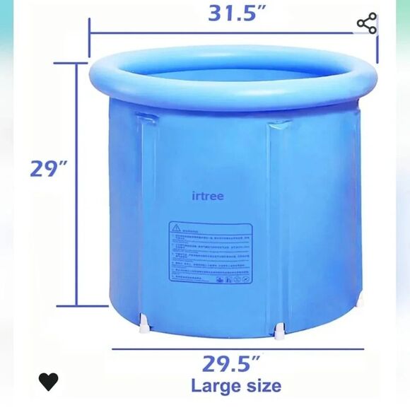 Inflatable Bathtub Bath Tub foldable bathtub plastic Bath T… - Picture 4 of 12